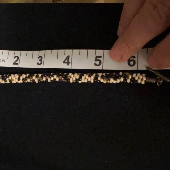 Kumihimo beaded bracelet - small 7" - Picture 4 of 4